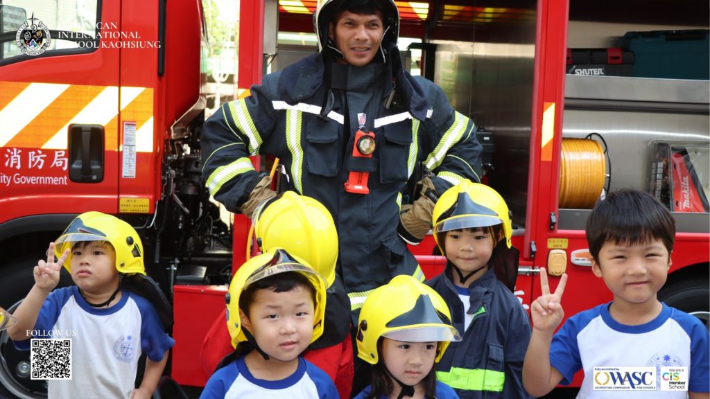 DISK Fire Drill and Fire Safety Activity with local firefighters, photograph 10 of 10